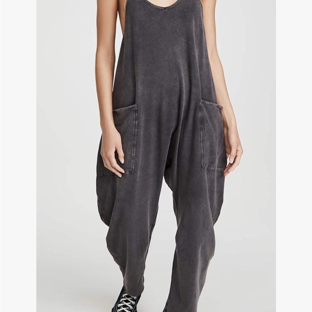 FP Movement Gray Jumpsuit Relaxed Fit Sleeveless XS